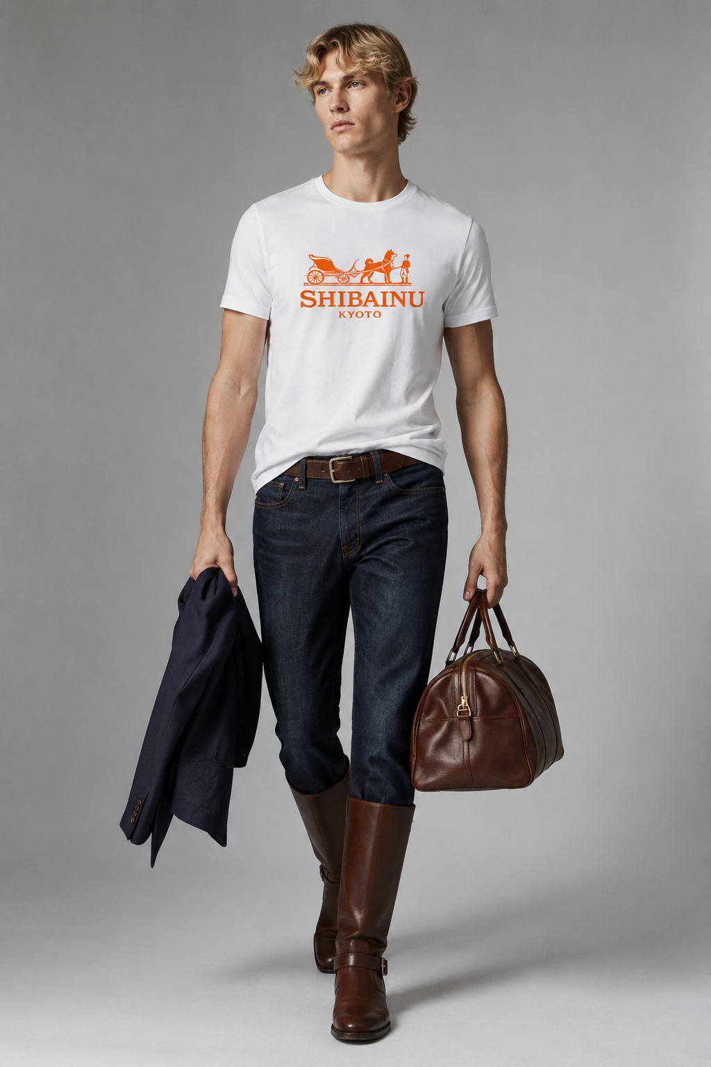 ARMATTI × “SHIBAINU KYOTO – Carriage” Men’s Fitted Tee