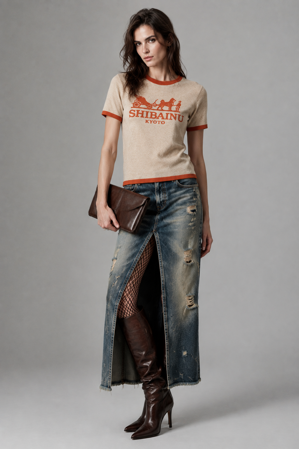ARMATTI × “SHIBAINU KYOTO – Carriage” Unisex Knitted Classic Tee