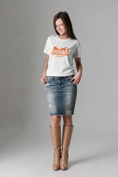 ARMATTI × “SHIBAINU KYOTO – Carriage” Women’s Organic Ribbed Neck Tee
