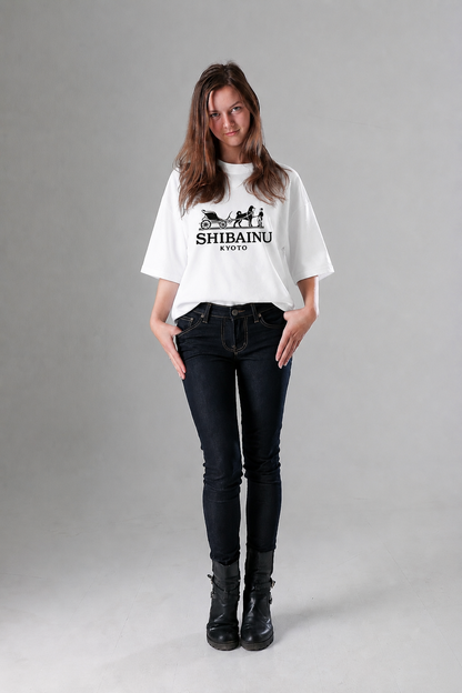 ARMATTI × “SHIBAINU KYOTO – Carriage” Unisex Organic Oversized Tee