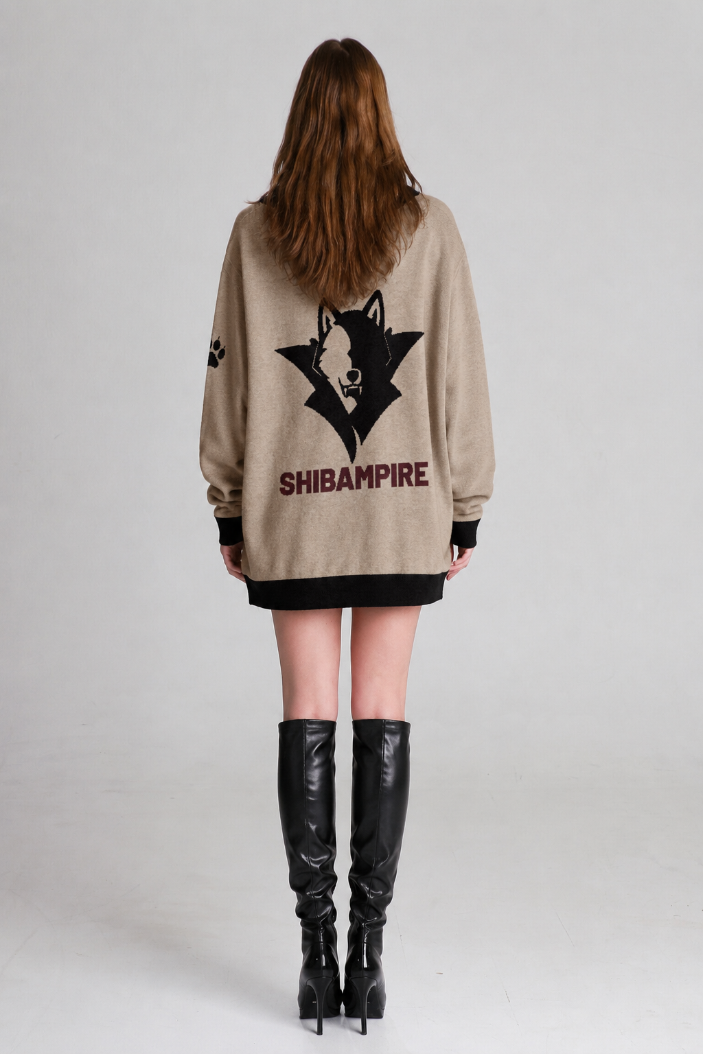 ARMATTI × "SHIBAMPIRE" Unisex Knitted Cardigan