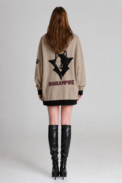 ARMATTI × "SHIBAMPIRE" Unisex Knitted Cardigan