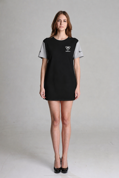 ARMATTI × “Call my Boss” Women’s Cotton Tee Dress | Color-Block